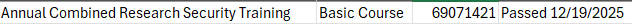 CITI Individual Found