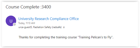 training course completed training course completed